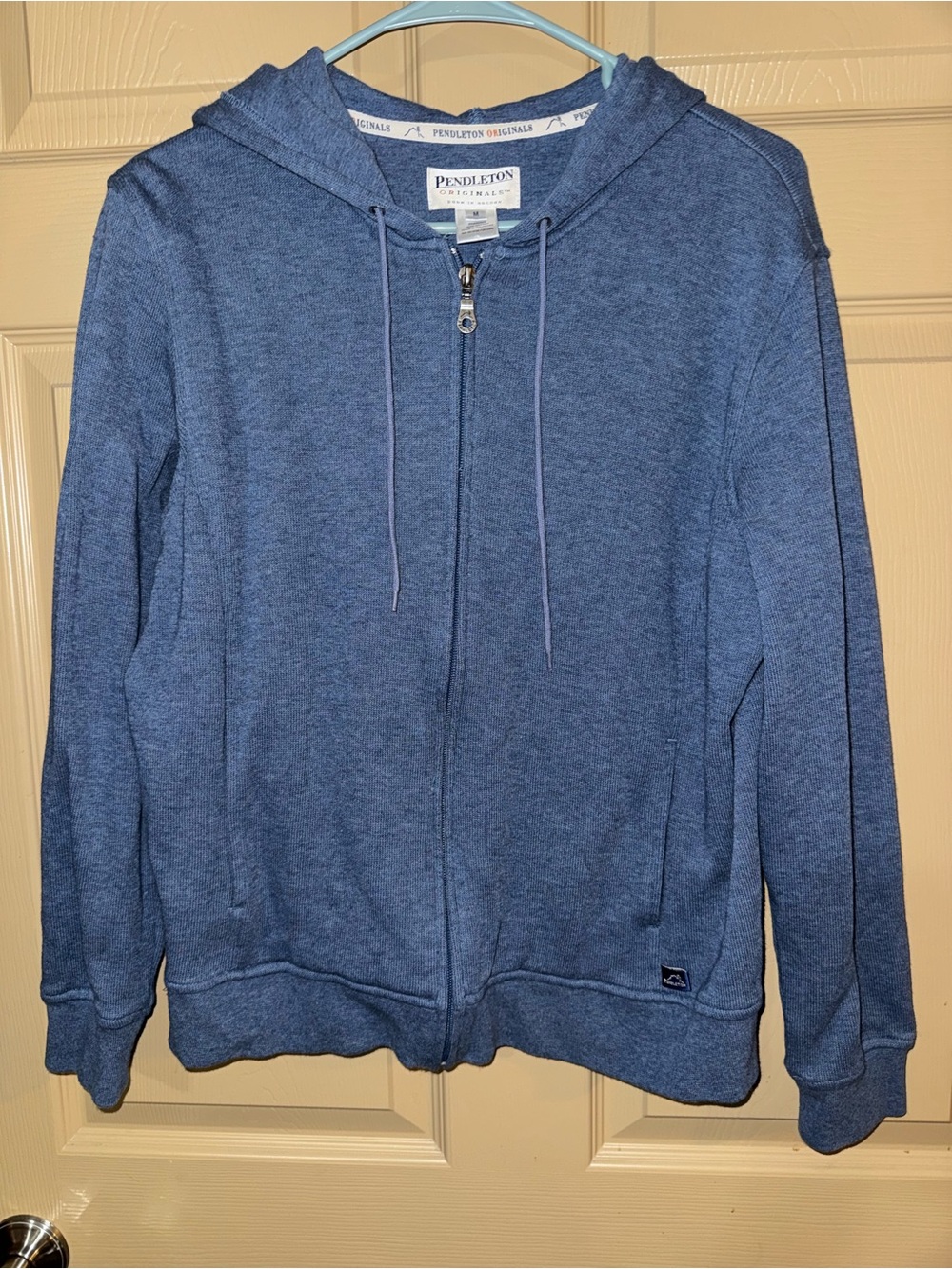 Pendleton Originals Full Zip Hoodie Blue Heather Medium (RB206)